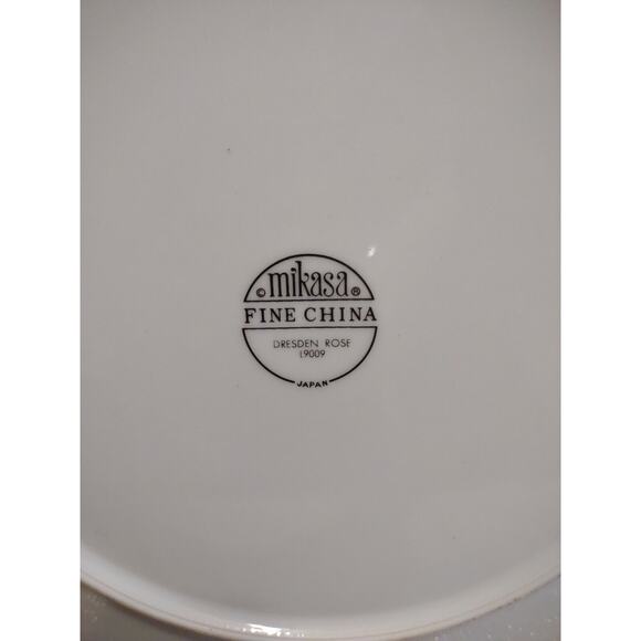Mikasa Dresden Rose L9009 Chop Plate 12.25" Large Serving Platter Fine China - Picture 7 of 7